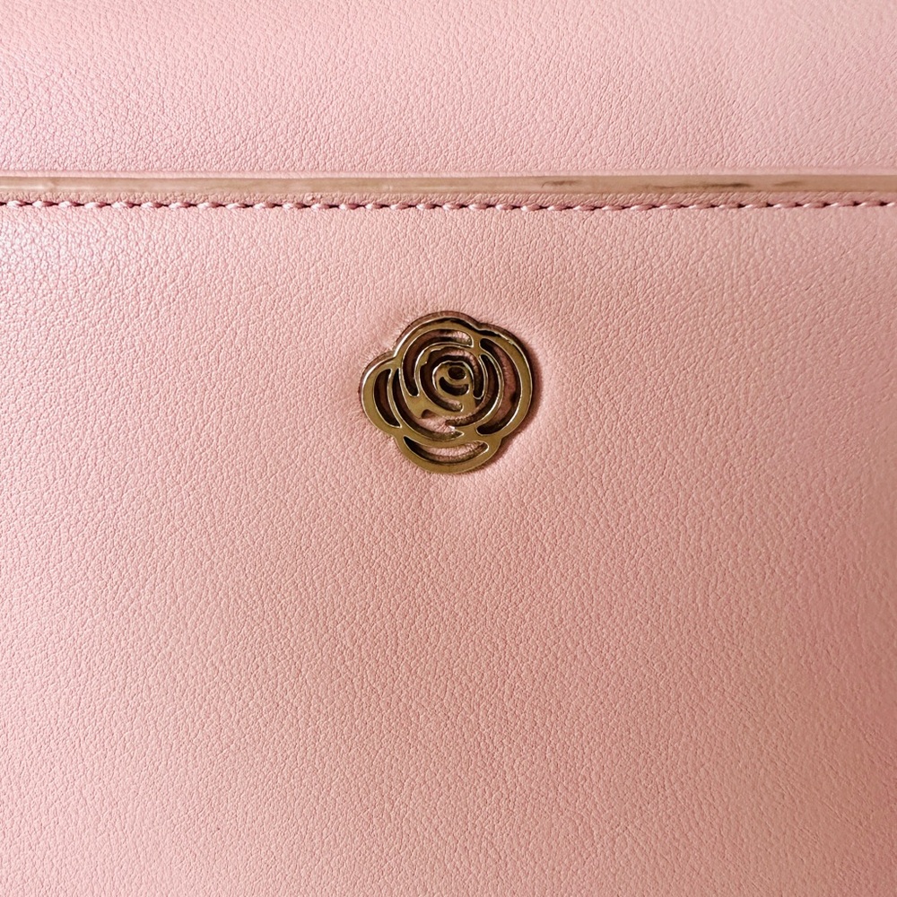 Carlos by Carlos Santana Pink Structured Satchel Handbag with Colorful Flowers - Picture 5 of 8
